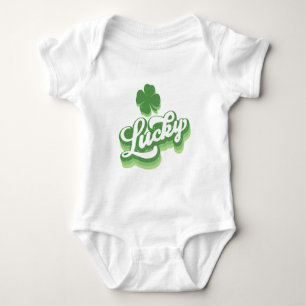 Lucky Shamrock St Patrick's Day Iers Romper