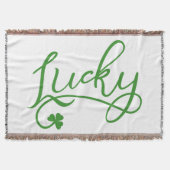 Lucky Shamrock St Patricks Day Irish Deken (Voorkant)