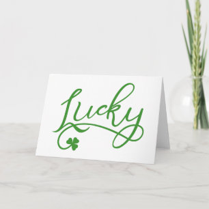 Lucky Shamrock St Patricks Day Kaart