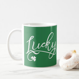 Lucky Shamrock St Patricks Day Koffiemok