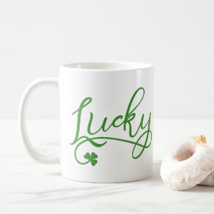Lucky Shamrock St Patricks Day Koffiemok
