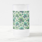 Lucky Shamrock St. Patrick's Day-koffiemok Matglas Bierpul (Center)