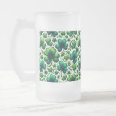 Lucky Shamrock St. Patrick's Day-koffiemok Matglas Bierpul (Links)