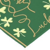 Lucky Shamrock St. Patrick's Day Korte Tafelloper (Hoek)