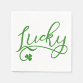 Lucky Shamrock St Patricks Day Party Servetten (Voorkant)