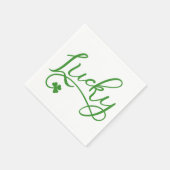 Lucky Shamrock St Patricks Day Party Servetten (Hoek)