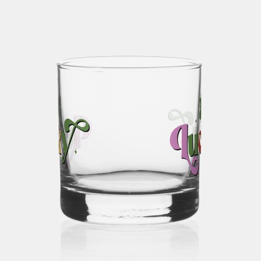 Lucky Shamrock St. Patrick's Day Whisky Glas (Links)