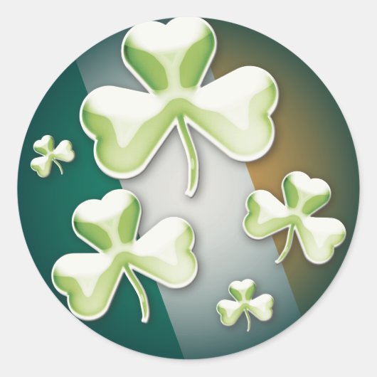 Lucky shamrock - Sticker (Voorkant)
