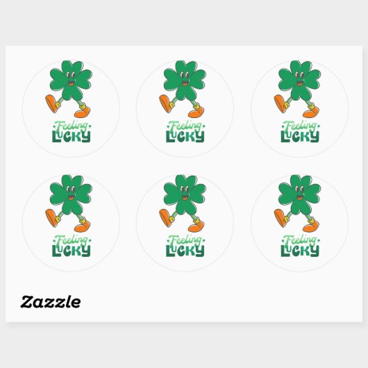 Lucky Shamrock Stickers (Vel)