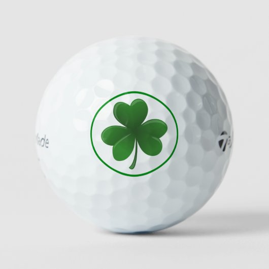 Lucky Shamrock Taylor Made TP5 Golf Balls Golfballen (Voorkant)