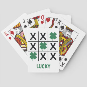 Lucky Shamrock Tic Tac Toe Pokerkaarten