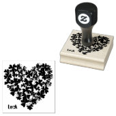 Lucky Shamrocks Rubber Stamp Rubberstempel (Gestempeld)