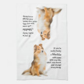 Lucky Sheltie Theedoek (Verticaal)