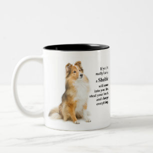 Lucky Sheltie Tweekleurige Koffiemok