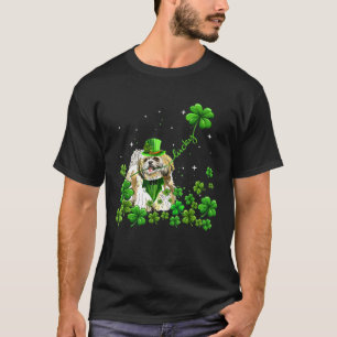 Lucky Shih Tzu Shamrock St Patricks Day T-shirt