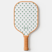 Lucky Shot Monogrammed Pickleball Vier Blad Klaver Pickleball Paddle (Voorkant)