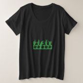 Lucky Sign Language Deaf Irish Shamrock ASL Grote Maat T-shirt (Design voorkant)