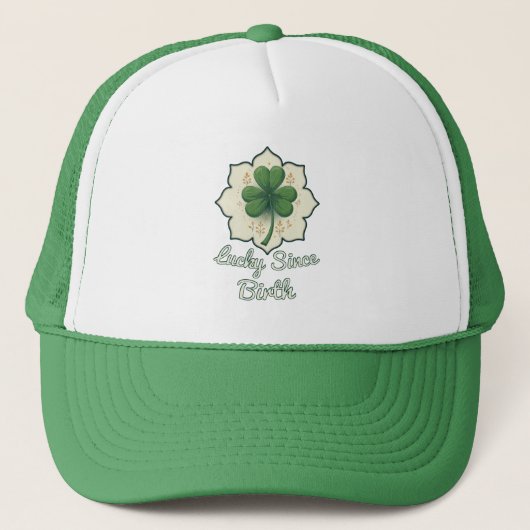 Lucky Since Forever St Patrick’s Day - boné Trucker Pet (Voorkant)