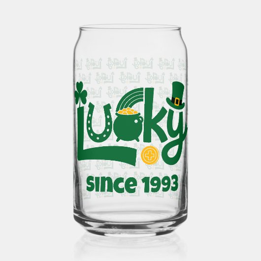 Lucky since Year Blikvorm Glas (Voorkant)