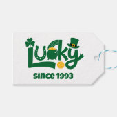 Lucky since Year Cadeaulabel (Voorkant (Horizontaal))