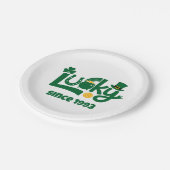 Lucky since Year Papieren Bordje (Gekanteld)