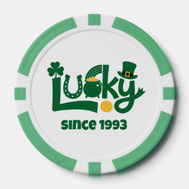 Lucky since Year Poker Chips