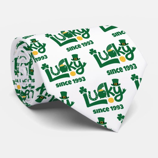 Lucky since Year Stropdas (Opgerold)