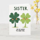 Lucky Sister Card Kaart (Gele Bloem)