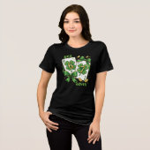 Lucky Six Seven Playing Cards, St Patricks Day Tri-Blend Shirt (Voorkant volledig)