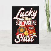 Lucky Slot Machine Casino Las Vegas Gambling Kaart (Voorkant)