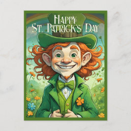 Lucky Smiles op St. Patrick's Day Feestdagenkaart