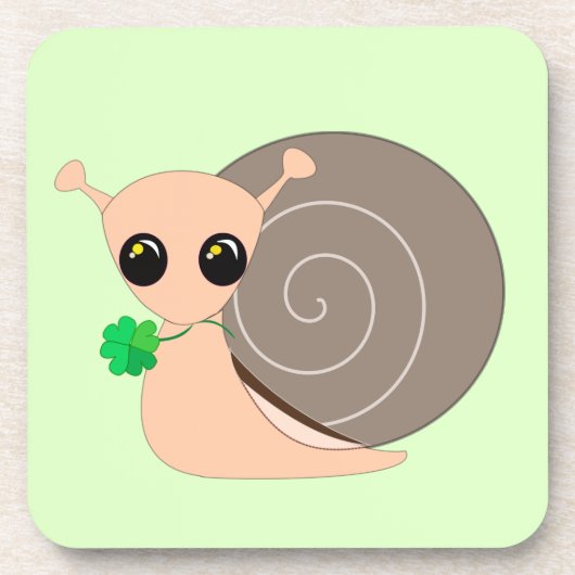 Lucky Snail Bier Onderzetter (Voorkant)