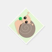 Lucky Snail Napkins - Aangepaste kleuren Servet (Hoek)