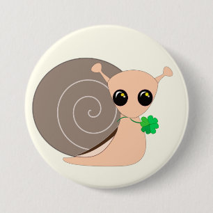 Lucky Snail Ronde Button 7,6 Cm