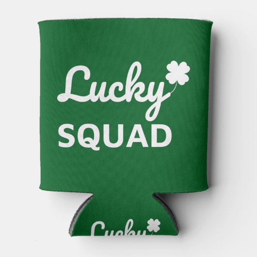 Lucky Squad St. Patrick's Day Blikjeskoeler (Voorkant)