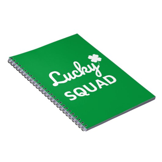 Lucky Squad St. Patrick's Day Notitieboek (Rechterzijde)