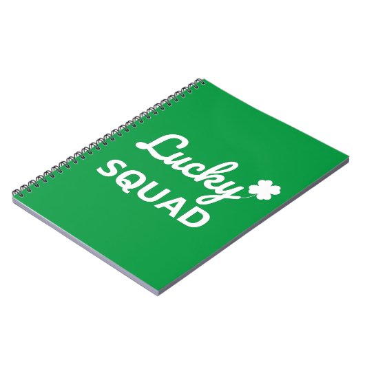 Lucky Squad St. Patrick's Day Notitieboek (Linkerzijde)