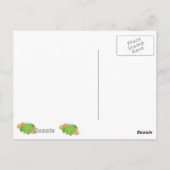 Lucky Squirrel in Clovers Briefkaart (Achterkant)