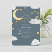 Lucky St Patrick's Boy Blue Baby shower Kaart (Staand voorkant)