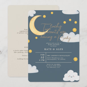 Lucky St Patrick's Boy Blue Baby shower Kaart