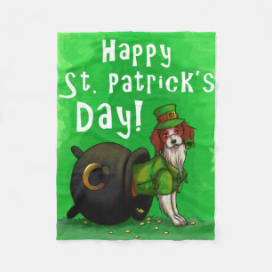 Lucky St. Patrick's Day Dog Fleece Deken