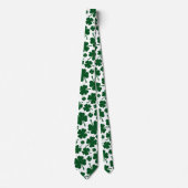 Lucky St. Patricks Day Four Leaf Clover Stropdas (Voorkant)
