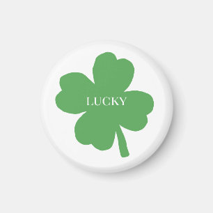 Lucky St Patricks Day Irish Shamrock Magnet Magneet