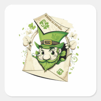 Lucky St Patricks Day Vierkante Sticker