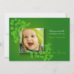 Lucky St. Patrick's Foto Wenskaart Aankondiging