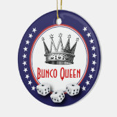 Lucky Stars Bunco Queen Keramisch Ornament (Links)