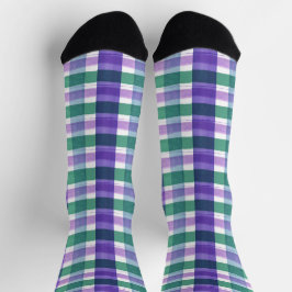 Lucky Stripe Plaid Sokken