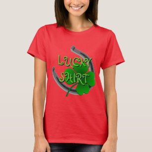 Lucky T-Shirt Gepersonaliseerd Shirt Biologisch T-