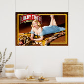 Lucky Tiger Poster (Keuken)