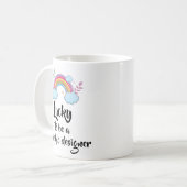 Lucky To Be A Graphic designer Mug (Devant gauche)